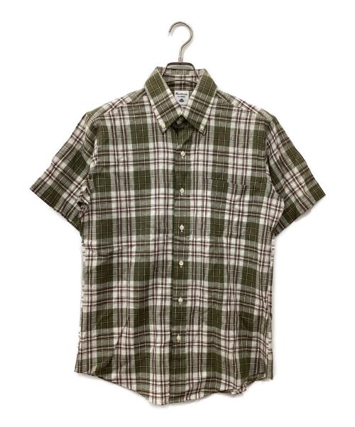 SOUTHWICK for SHIPS（サウスウィック フォー シップス）SOUTHWICK for SHIPS (サウスウィック フォー シップス) チェックシャツ グリーン×ホワイト サイズ:15の古着・服飾アイテム