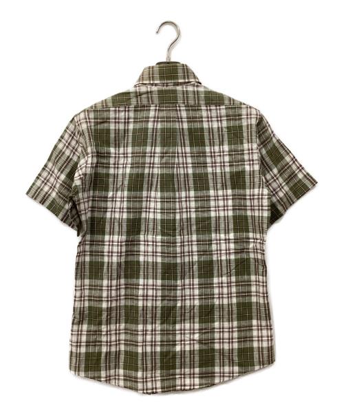 SOUTHWICK for SHIPS（サウスウィック フォー シップス）SOUTHWICK for SHIPS (サウスウィック フォー シップス) チェックシャツ グリーン×ホワイト サイズ:15の古着・服飾アイテム