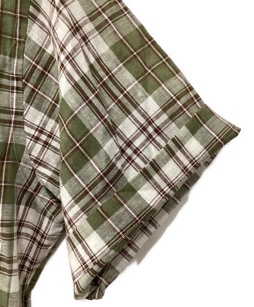 SOUTHWICK for SHIPS（サウスウィック フォー シップス）SOUTHWICK for SHIPS (サウスウィック フォー シップス) チェックシャツ グリーン×ホワイト サイズ:15の古着・服飾アイテム