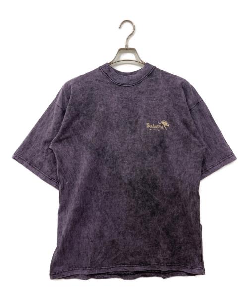 Bulurru（ブルル）Bulurru (ブルル) カンガループリントTシャツ パープル サイズ:Lの古着・服飾アイテム