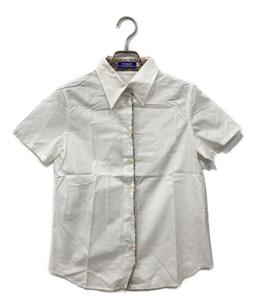 BURBERRY BLUE LABEL（バーバリー ブルー レーベル）BURBERRY BLUE LABEL (バーバリー ブルー レーベル) 半袖シャツ ホワイト サイズ:38の古着・服飾アイテム