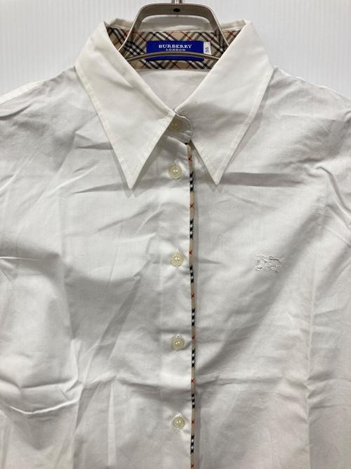 BURBERRY BLUE LABEL（バーバリー ブルー レーベル）BURBERRY BLUE LABEL (バーバリー ブルー レーベル) 半袖シャツ ホワイト サイズ:38の古着・服飾アイテム
