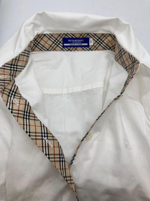 BURBERRY BLUE LABEL（バーバリー ブルー レーベル）BURBERRY BLUE LABEL (バーバリー ブルー レーベル) 半袖シャツ ホワイト サイズ:38の古着・服飾アイテム