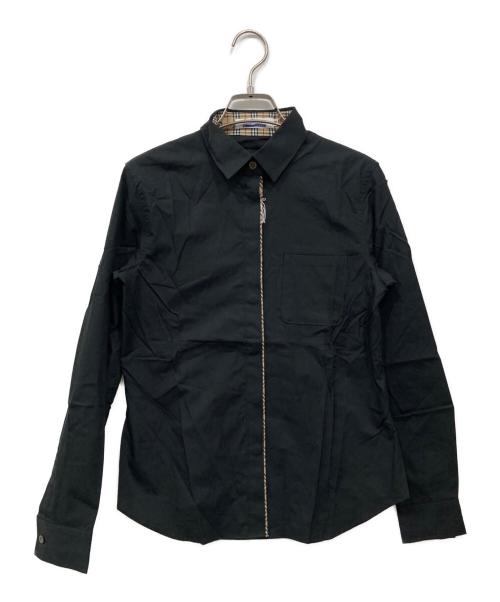 BURBERRY BLUE LABEL（バーバリー ブルー レーベル）BURBERRY BLUE LABEL (バーバリー ブルー レーベル) 長袖シャツ ブラック サイズ:38の古着・服飾アイテム