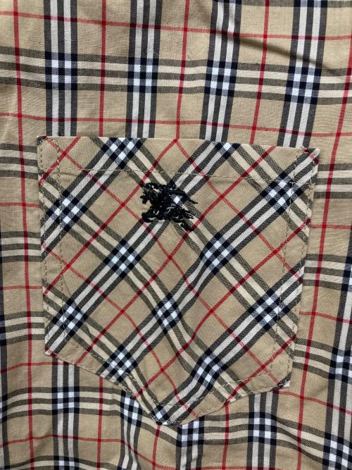 BURBERRY BLUE LABEL（バーバリー ブルー レーベル）BURBERRY BLUE LABEL (バーバリー ブルー レーベル) ノバチェックシャツ ベージュ サイズ:38の古着・服飾アイテム