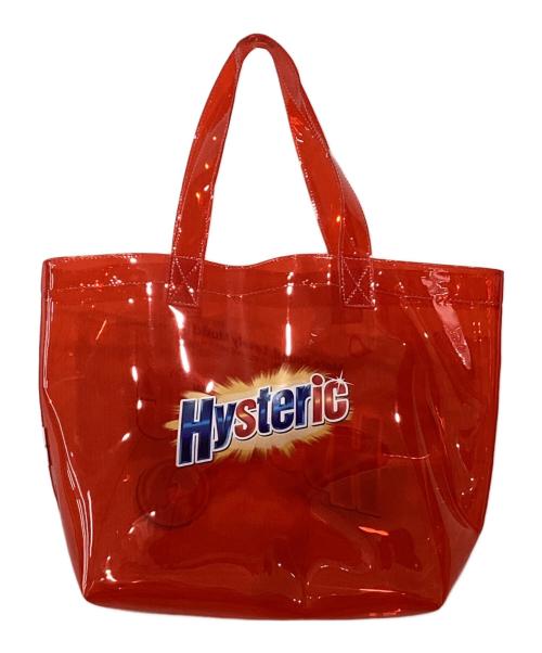 Hysteric Glamour（ヒステリックグラマー）Hysteric Glamour (ヒステリックグラマー) ビニールトートバッグ レッドの古着・服飾アイテム