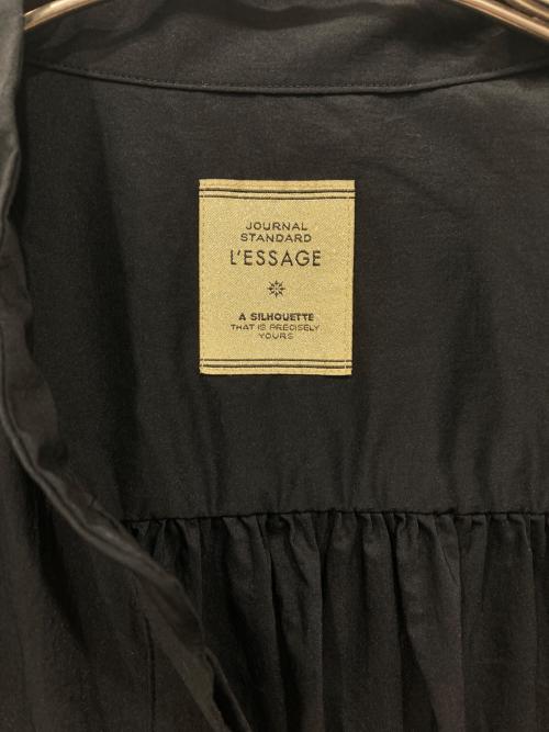 journal standard L'essage（ジャーナルスタンダード レサージュ）journal standard L'essage (ジャーナルスタンダード レサージュ) TCタイプライターノースリーブワンピース ブラック サイズ:Freeの古着・服飾アイテム