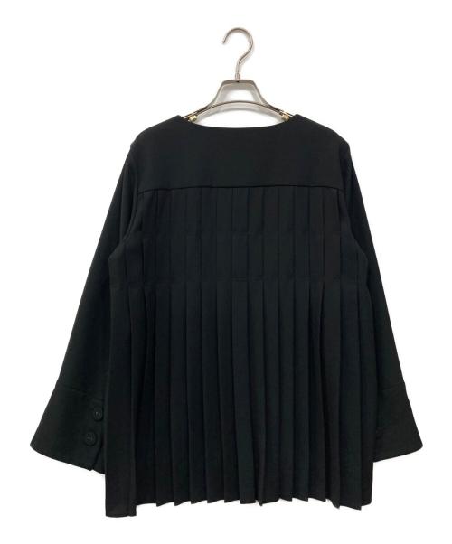 ADORE（アドーア）ADORE (アドーア) バックプリーツブラウス ブラック サイズ:38の古着・服飾アイテム