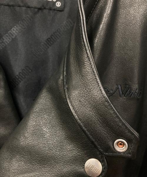 NEIGHBORHOOD（ネイバーフッド）NEIGHBORHOOD (ネイバーフッド) レザーライダースジャケット ブラック サイズ:Sの古着・服飾アイテム