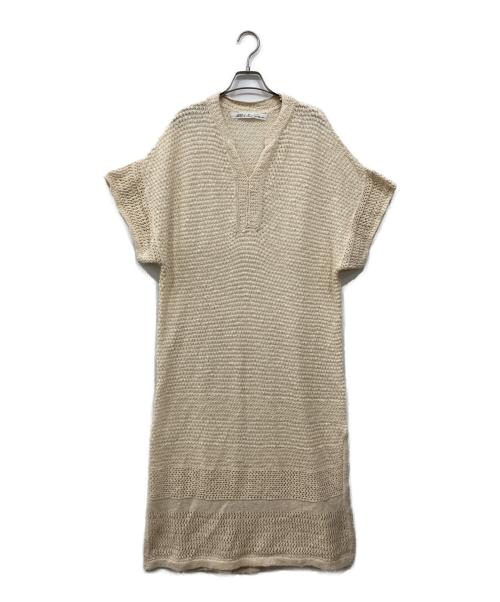CLOTH&CROSS（クロスアンドクロス）CLOTH&CROSS (クロスアンドクロス) コットン透かし編みニットワンピース アイボリー サイズ:記載なしの古着・服飾アイテム