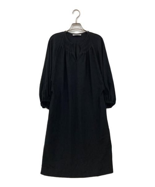 ADORE（アドーア）ADORE (アドーア) ギャザードルマンスリーブワンピース ブラック サイズ:36の古着・服飾アイテム