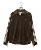 adidas×WALES BONNERアディダス×ウェールズボナー）の古着「タオルロングスリーブシャツ」｜ブラウン