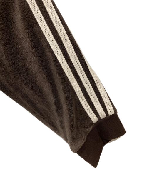 adidas（アディダス）adidas (アディダス) WALES BONNER (ウェールズボナー) タオルロングスリーブシャツ ブラウン サイズ:4XLの古着・服飾アイテム