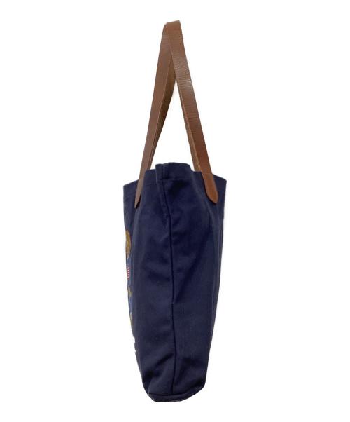 POLO RALPH LAUREN（ポロ・ラルフローレン）POLO RALPH LAUREN (ポロ・ラルフローレン) トートバッグ ネイビーの古着・服飾アイテム