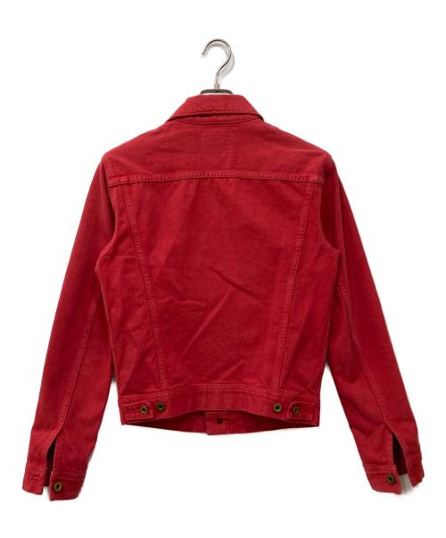 Rugby Ralph Lauren（ラグビーラルフローレン）Rugby Ralph Lauren (ラグビーラルフローレン) デニムジャケット レッド サイズ:XSの古着・服飾アイテム