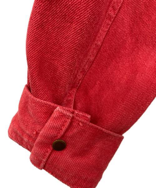 Rugby Ralph Lauren（ラグビーラルフローレン）Rugby Ralph Lauren (ラグビーラルフローレン) デニムジャケット レッド サイズ:XSの古着・服飾アイテム