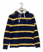 POLO RALPH LAURENポロ・ラルフローレン）の古着「フーデッドラガーシャツ」｜ネイビー