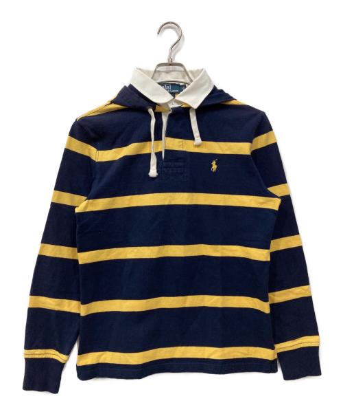 POLO RALPH LAUREN（ポロ・ラルフローレン）POLO RALPH LAUREN (ポロ・ラルフローレン) フーデッドラガーシャツ ネイビー サイズ:Mの古着・服飾アイテム