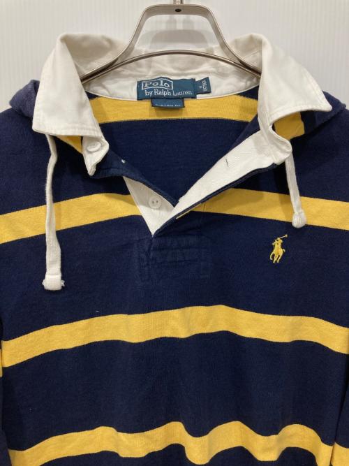 POLO RALPH LAUREN（ポロ・ラルフローレン）POLO RALPH LAUREN (ポロ・ラルフローレン) フーデッドラガーシャツ ネイビー サイズ:Mの古着・服飾アイテム