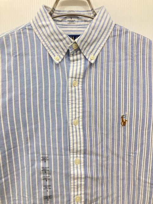 POLO RALPH LAUREN（ポロ・ラルフローレン）POLO RALPH LAUREN (ポロ・ラルフローレン) ストライプシャツ ホワイト×ブルー サイズ:S 未使用品の古着・服飾アイテム