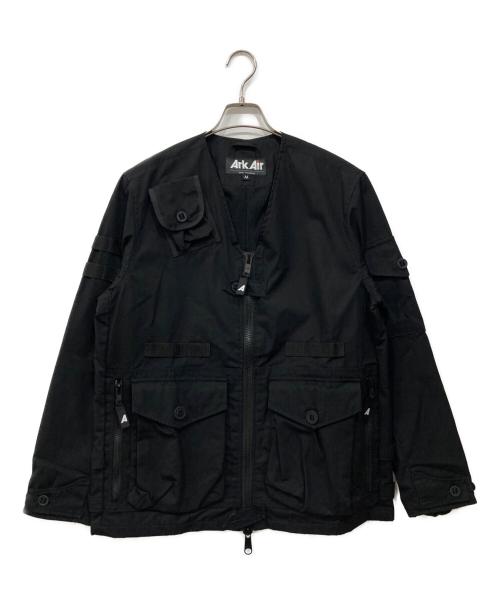 ARKAIR（アークエアー）ArkAir (アークエアー) ミリタリーノーカラージャケット ブラック サイズ:Mの古着・服飾アイテム