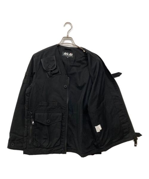 ARKAIR（アークエアー）ArkAir (アークエアー) ミリタリーノーカラージャケット ブラック サイズ:Mの古着・服飾アイテム