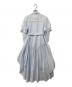 POLO (ポロ) dazzlin (ダズリン) ヘムレイヤードシャツワンピース ホワイト×ブルー サイズ:S：6000円