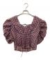 AMERI (アメリ) CHECK PUFF SLEEVE TOP パープル サイズ:S：7000円