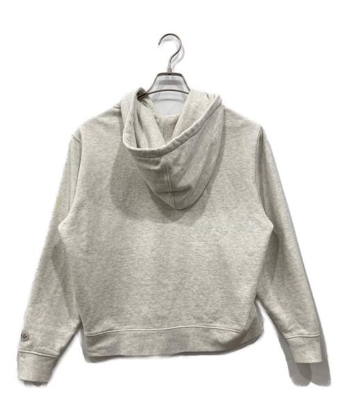 MARITHE+FRANCOIS GIRBAUD（マリテフランソワジルボー）MARITHE+FRANCOIS GIRBAUD (マリテフランソワジルボー) CLASSIC LOGO ZIP UP HOODIE ライトグレー サイズ:Sの古着・服飾アイテム