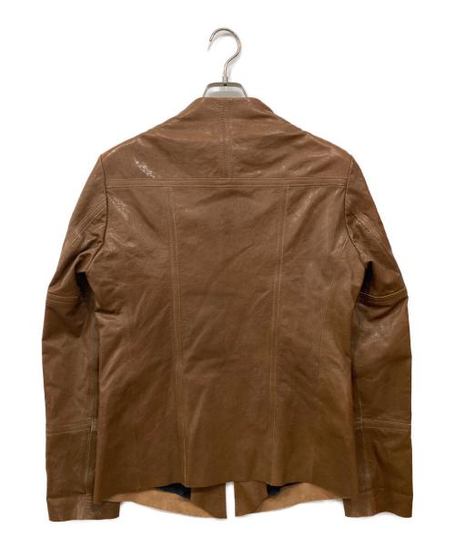 PAUL SMITH（ポールスミス）Paul Smith (ポールスミス) シングルライダースジャケット ブラウン サイズ:Mの古着・服飾アイテム