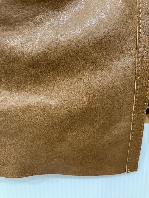 PAUL SMITH（ポールスミス）Paul Smith (ポールスミス) シングルライダースジャケット ブラウン サイズ:Mの古着・服飾アイテム