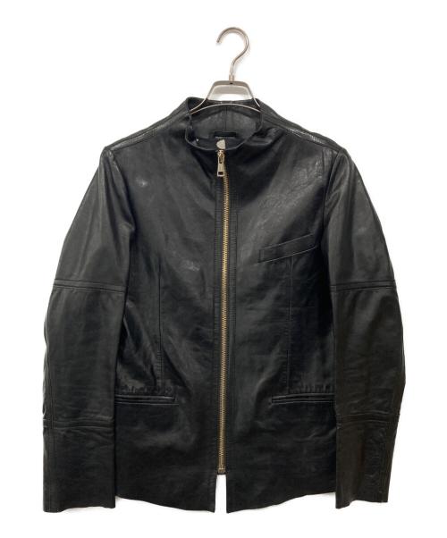 PAUL SMITH（ポールスミス）Paul Smith (ポールスミス) シングルライダースジャケット ブラック サイズ:Mの古着・服飾アイテム