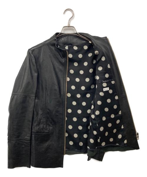 PAUL SMITH（ポールスミス）Paul Smith (ポールスミス) シングルライダースジャケット ブラック サイズ:Mの古着・服飾アイテム