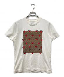 COACH（コーチ）の古着「シグネチャー刺繍Tシャツ」｜ホワイト