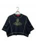 Vivienne Westwood RED LABEL（ヴィヴィアンウエストウッドレッドレーベル）の古着「オーブステッチ クロップカットソー」｜ブラック