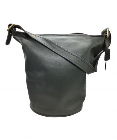 中古・古着通販】COACH (コーチ) バケツ型ショルダーバッグ グリーン