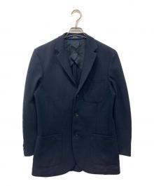 POLO RALPH LAUREN（ポロ・ラルフローレン）の古着「スウェット3Bテーラードジャケット」｜ネイビー