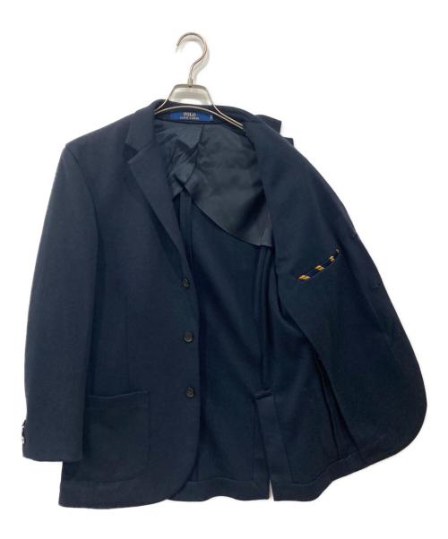 POLO RALPH LAUREN（ポロ・ラルフローレン）POLO RALPH LAUREN (ポロ・ラルフローレン) スウェット3Bテーラードジャケット ネイビー サイズ:Sの古着・服飾アイテム