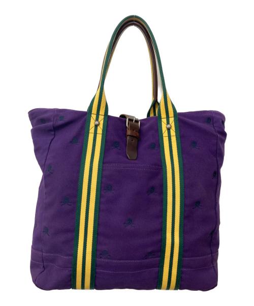Rugby Ralph Lauren（ラグビーラルフローレン）Rugby Ralph Lauren (ラグビーラルフローレン) トートバッグ パープルの古着・服飾アイテム