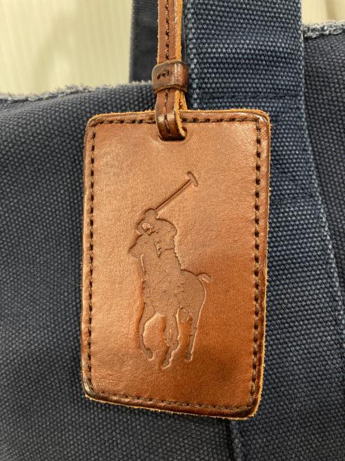 POLO RALPH LAUREN（ポロ・ラルフローレン）POLO RALPH LAUREN (ポロ・ラルフローレン) デニムトートバッグ インディゴの古着・服飾アイテム