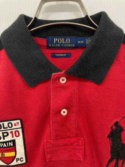 POLO RALPH LAUREN（ポロ・ラルフローレン）POLO RALPH LAUREN (ポロ・ラルフローレン) ビッグポニーポロシャツ レッド サイズ:Mの古着・服飾アイテム