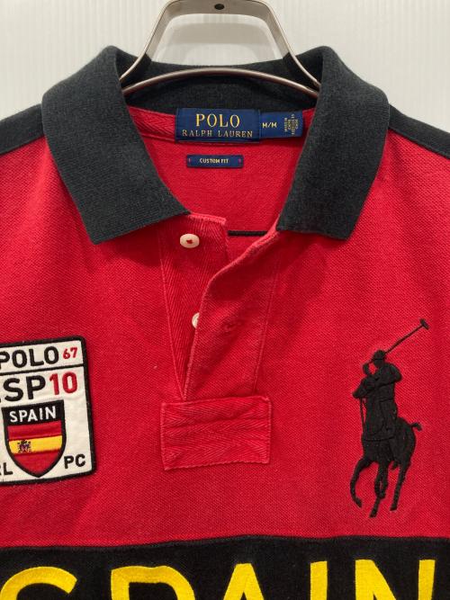 POLO RALPH LAUREN（ポロ・ラルフローレン）POLO RALPH LAUREN (ポロ・ラルフローレン) ビッグポニーポロシャツ レッド サイズ:Mの古着・服飾アイテム
