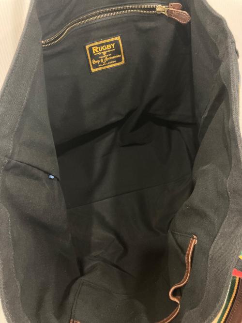 Rugby Ralph Lauren（ラグビーラルフローレン）Rugby Ralph Lauren (ラグビーラルフローレン) パッチワークビッグトートバッグ レッド×グリーン×ブラックの古着・服飾アイテム