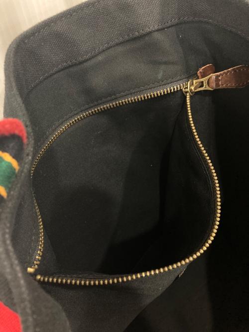 Rugby Ralph Lauren（ラグビーラルフローレン）Rugby Ralph Lauren (ラグビーラルフローレン) パッチワークビッグトートバッグ レッド×グリーン×ブラックの古着・服飾アイテム