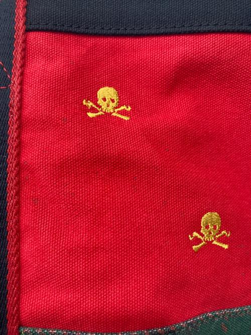 Rugby Ralph Lauren（ラグビーラルフローレン）Rugby Ralph Lauren (ラグビーラルフローレン) パッチワークビッグトートバッグ レッド×グリーン×ブラックの古着・服飾アイテム