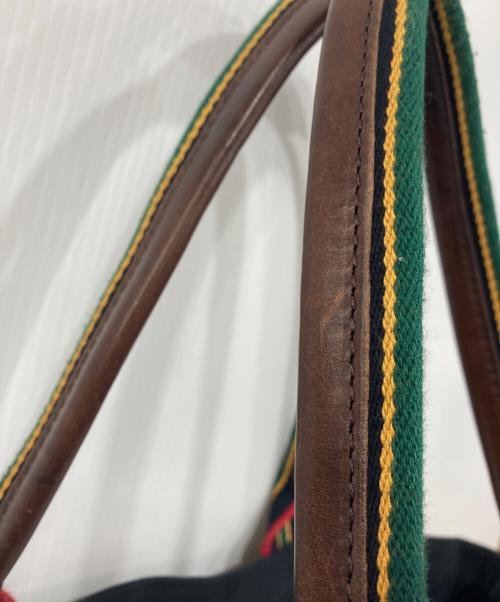 Rugby Ralph Lauren（ラグビーラルフローレン）Rugby Ralph Lauren (ラグビーラルフローレン) パッチワークビッグトートバッグ レッド×グリーン×ブラックの古着・服飾アイテム