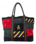 Rugby Ralph Lauren（ラグビーラルフローレン）の古着「パッチワークビッグトートバッグ」｜レッド×グリーン×ブラック