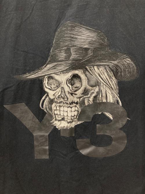 Y-3（ワイスリー）Y-3 (ワイスリー) バックロゴスカルプリントTシャツ ブラック サイズ:XLの古着・服飾アイテム