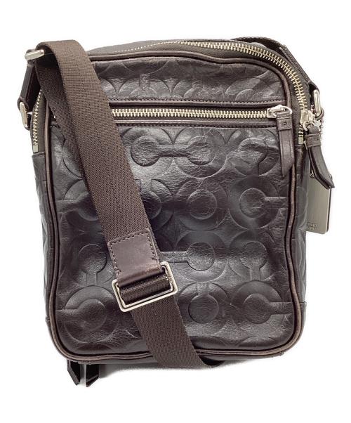 COACH（コーチ）COACH (コーチ) レザーショルダーバッグ ブラウンの古着・服飾アイテム