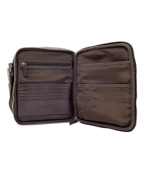 COACH（コーチ）COACH (コーチ) レザーショルダーバッグ ブラウンの古着・服飾アイテム